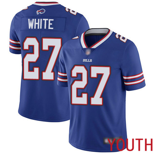 Youth Buffalo Bills #27 Tre Davious White Royal Blue Team Color Vapor Untouchable Limited Player NFL Jersey->youth nfl jersey->Youth Jersey